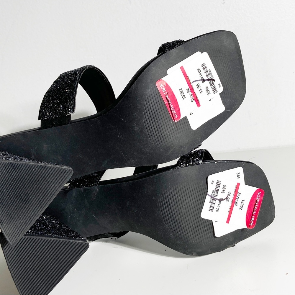 Abound Black Glitter Sandals - Picture 7 of 8